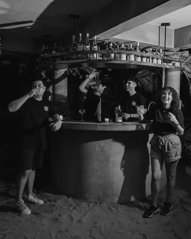 Huéspedes en la barra de raíz