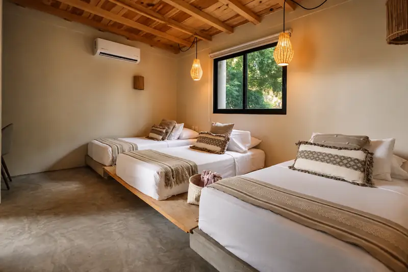 Habitación Estándar montada con dos camas