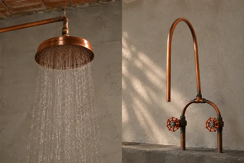 Regadera de cobre del Estudio Deluxe
