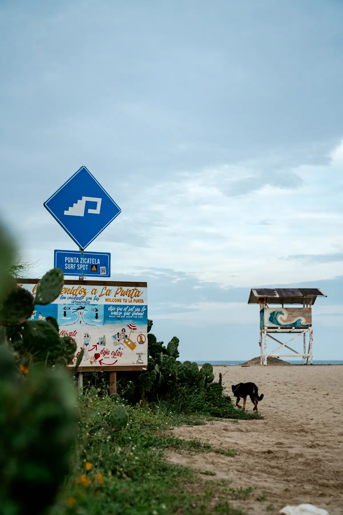 Entrada a La Punta Zicatela, Puerto Escondido